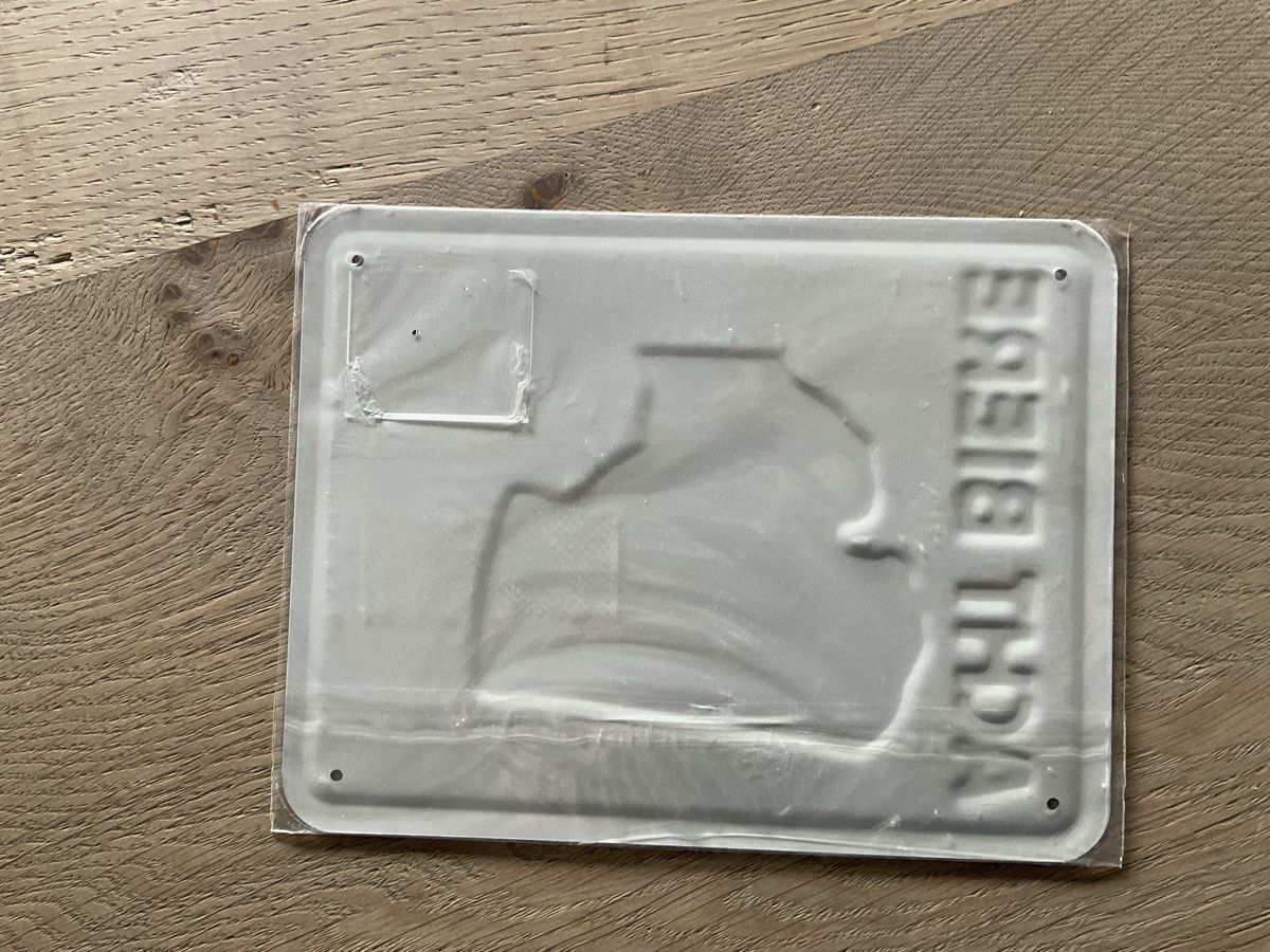 Schilder: Blechschild Bier – Neu und originalverpackt aus Oerlingen von MarinaKnacknuss 1