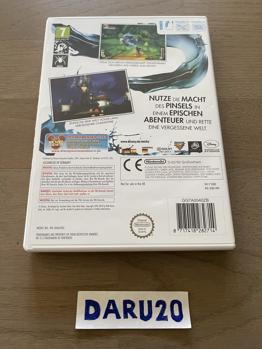 Disney Giochi: Micky Epic - Wii – Usato da Einsiedeln venduto da Daru20 1