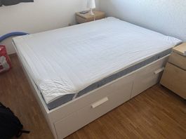 Lit 160x200 avec rangement, avec ou sans matelas