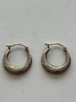 Silber Creolen 925, Swiss Made, Vintage Schmuck, Sommer-Acce