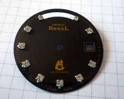 Vintage ERNEST BOREL Automatic Zifferblatt - Black Dail