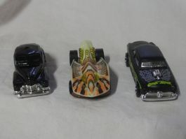 KONVOLUT:  3 HOT WHEELS  US CARS   UNBESPIELT