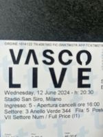 2 x Tickets Vasco Rossi - Stadio San Siro Milano - 12.06.24
