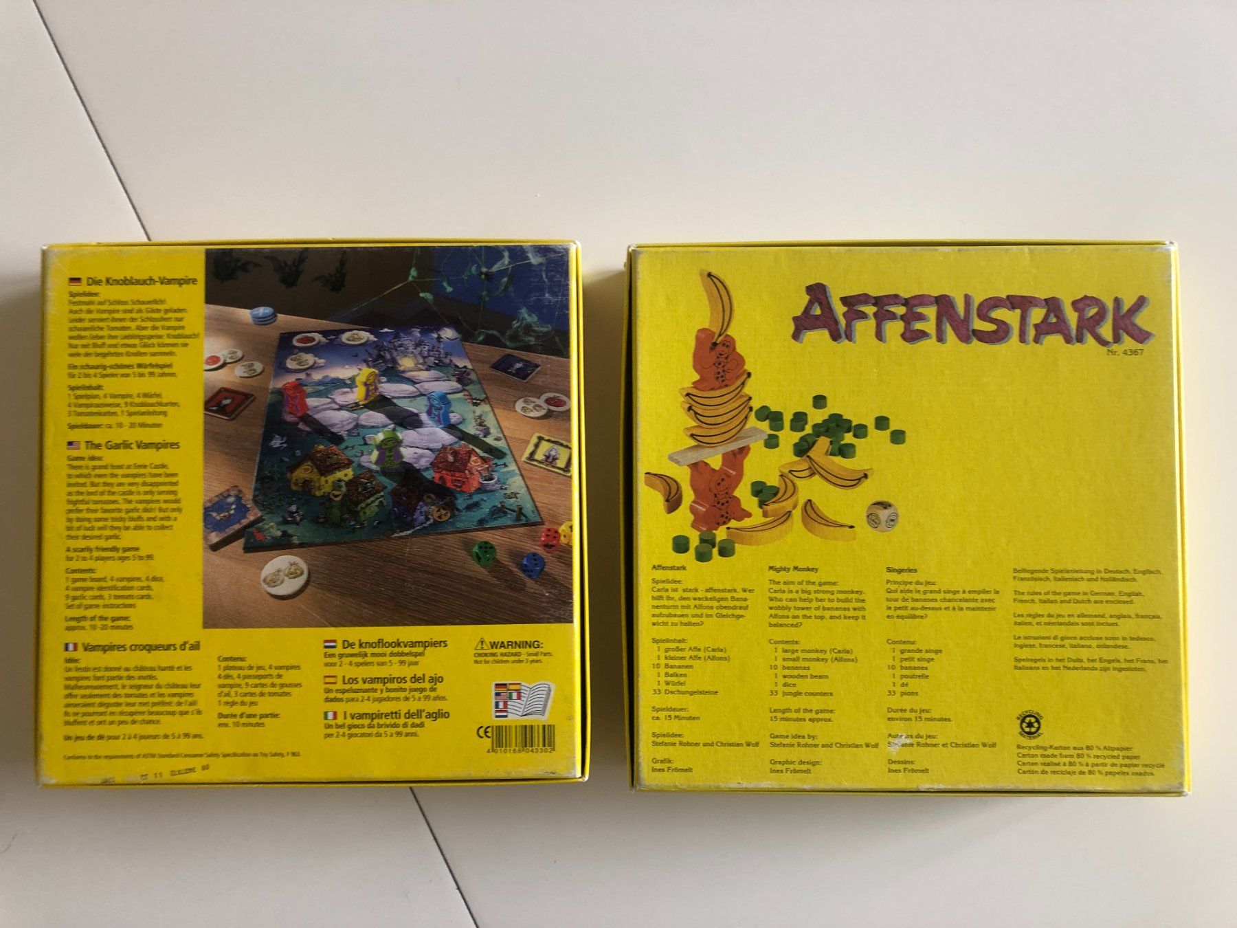 Haba Jeux: Die Knoblauch Vampire / Affenstark von Haba – D'occasion à Bassersdorf par sammelfloh 1