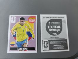 Extra Sticker Luis Diaz - Kolumbien - Top Zustand! 🔥
