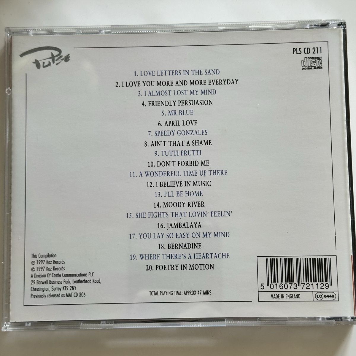 CDs: Pat Boone "At His Best" CD 1997  – Gebraucht aus Etzwilen von presley3577 1