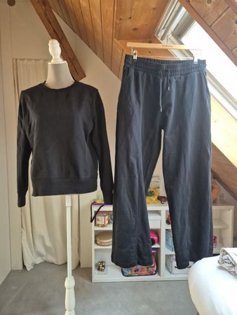 2 teiler Migros Essentials schwarz Grösse L