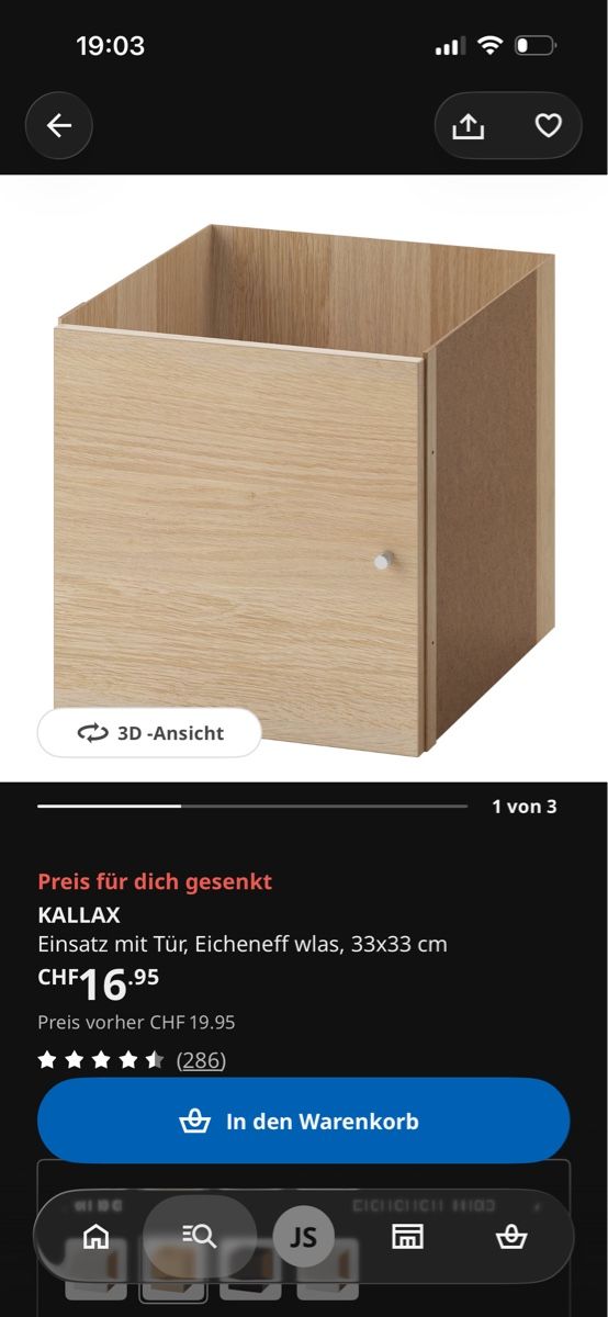 Ikea Scaffali: Kallax Eicheneff 147x147cm – Usato da Oensingen venduto da Jamie21399 6