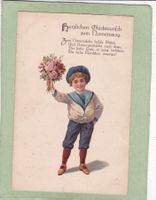 Kitsch Kind Junge Blumen Namenstag