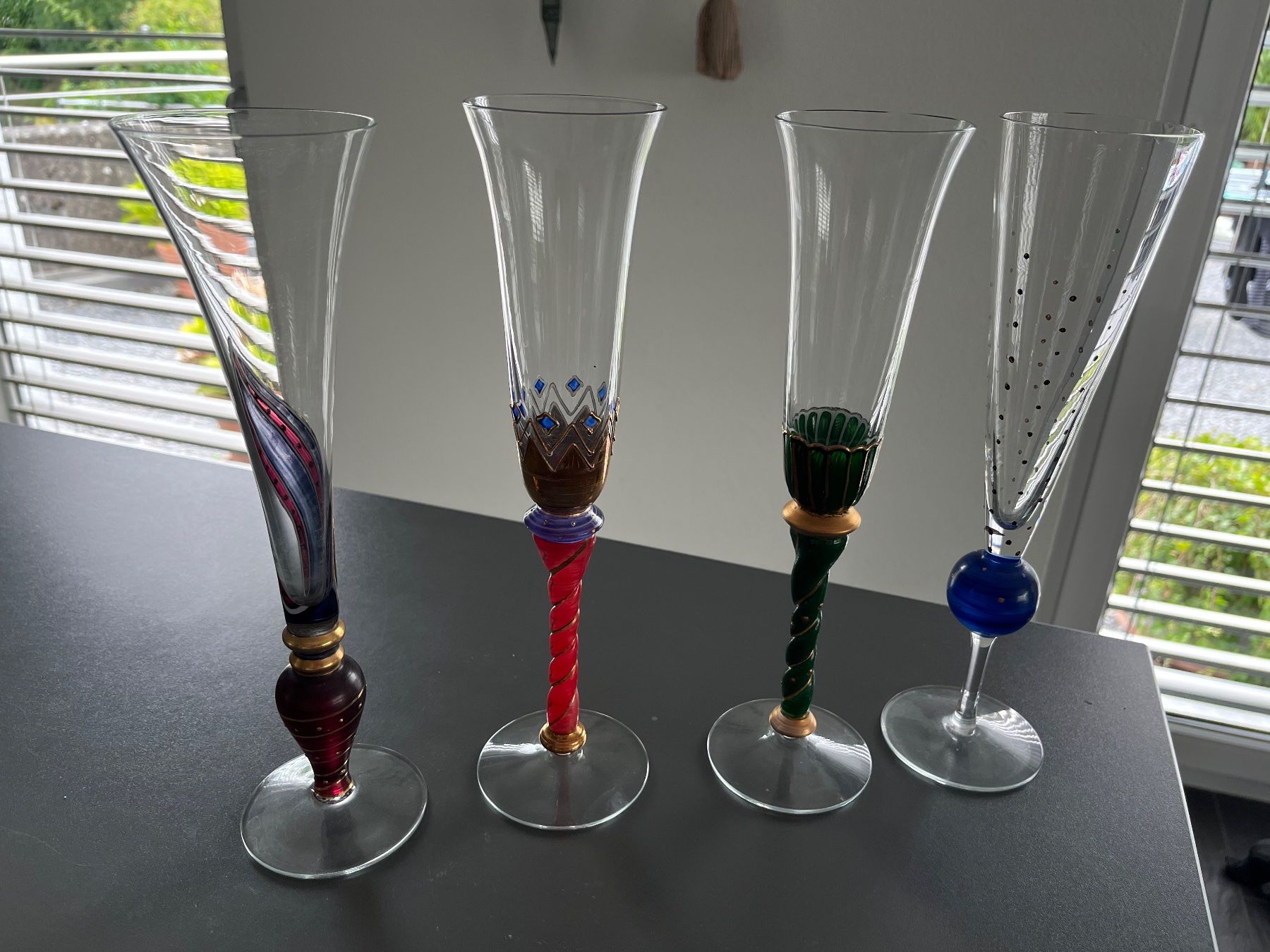 Bicchieri: 4er Set edle Sektgläser / Champagnergläser – Nuovo (secondo la descrizione) da Elgg venduto da nefernst
