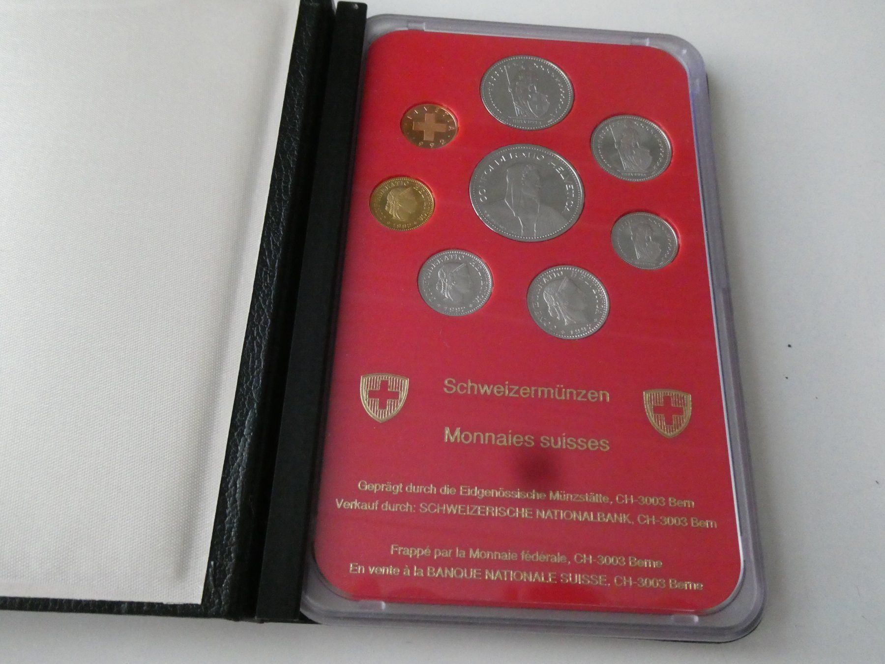 Alle Münzen: Schweiz 1992, Münzsatz Polierte Platte – Neu (gemäss Beschreibung) aus Hinterforst von Rohusri 1