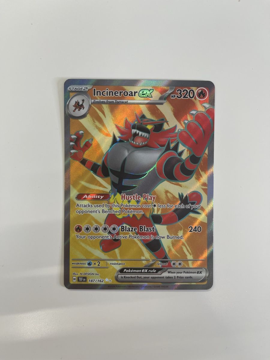 Pokémon Carte collezionabili: Pokémon Temporal Forces Incineroar Ex 187/162 – Nuovo (secondo la descrizione) da Cademario venduto da Yleeyle