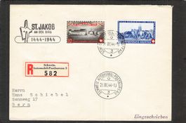 Bundesfeier 1944 , SBK Nr. B23/B25 , 21.Vll.1944