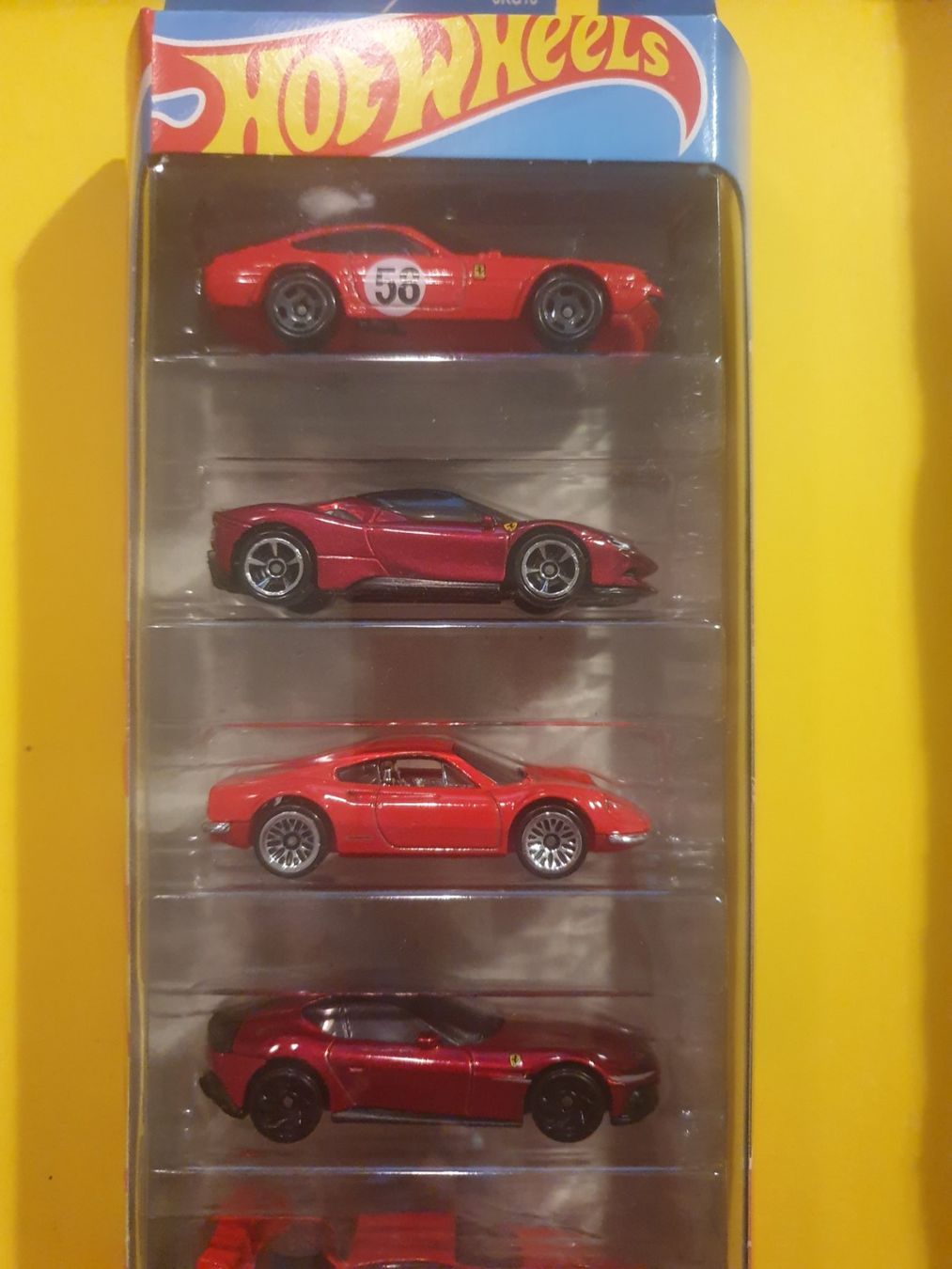 Hot Wheels Modellini d'auto: Hot Wheels 5er Set FERRARI – Nuovo e nell'imballaggio originale da Oftringen venduto da Rotor 3
