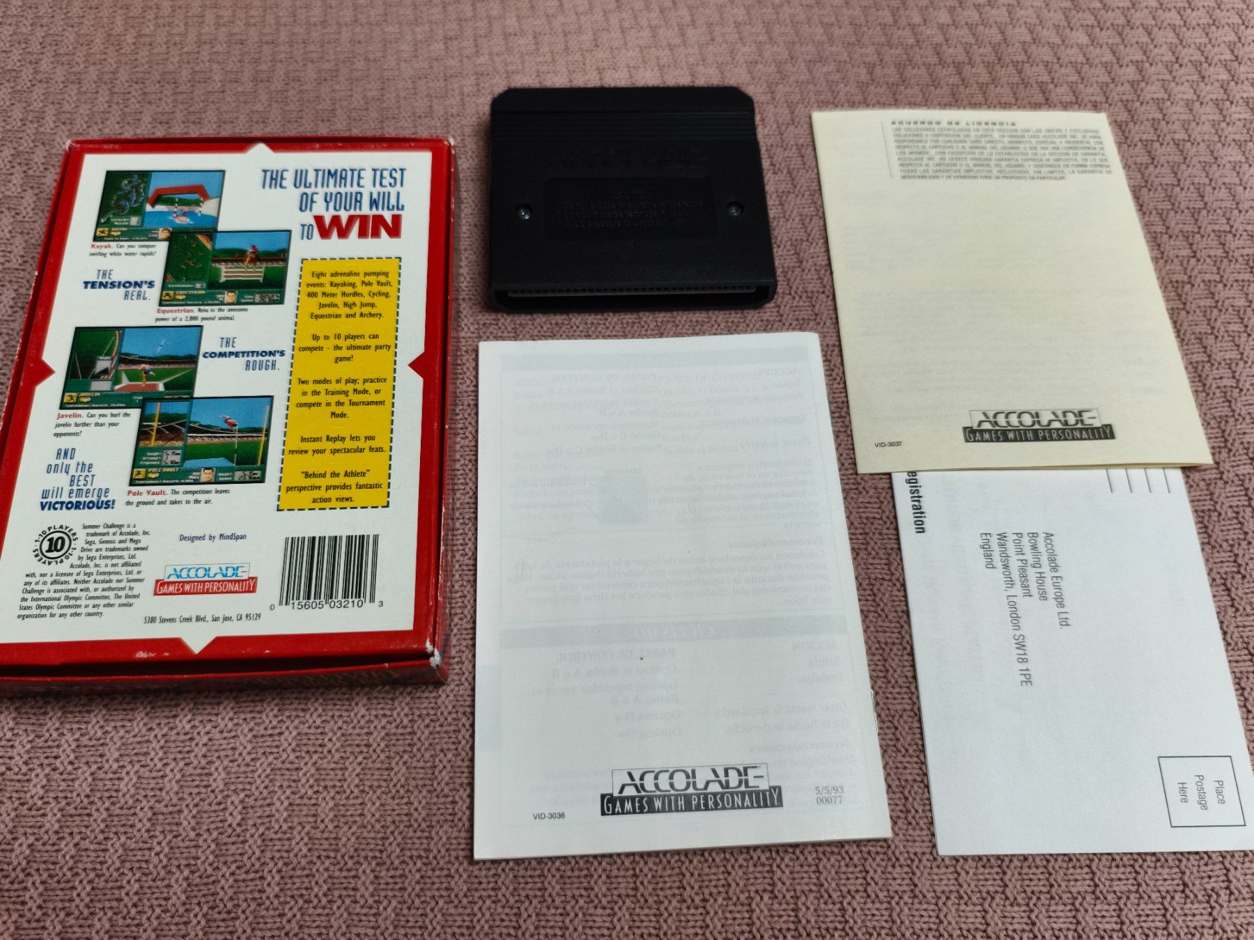 Spiele: Summer Challenge Sega Genesis Spiel – Gebraucht aus Ringgenberg BE von Tantal15125 1