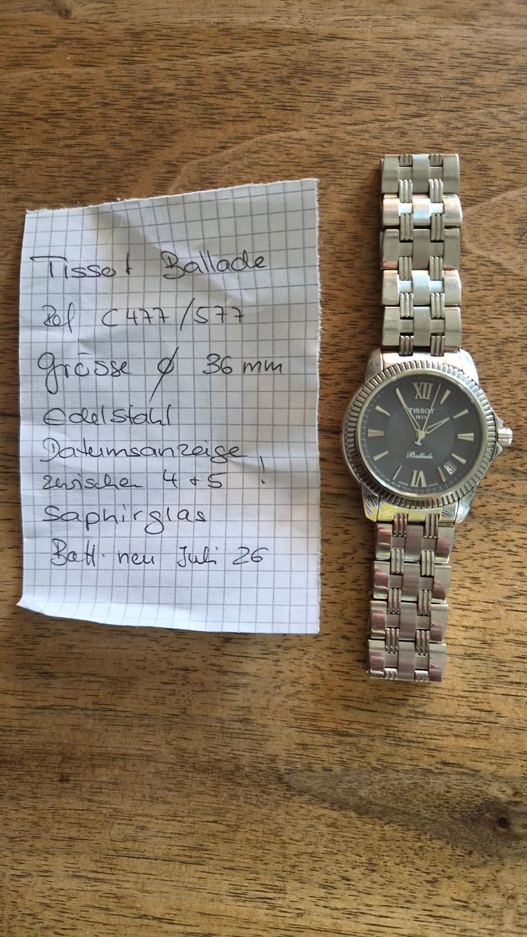 Tissot Orologi: Tissot Ballade – Usato da Hombrechtikon venduto da kuckuck04 1