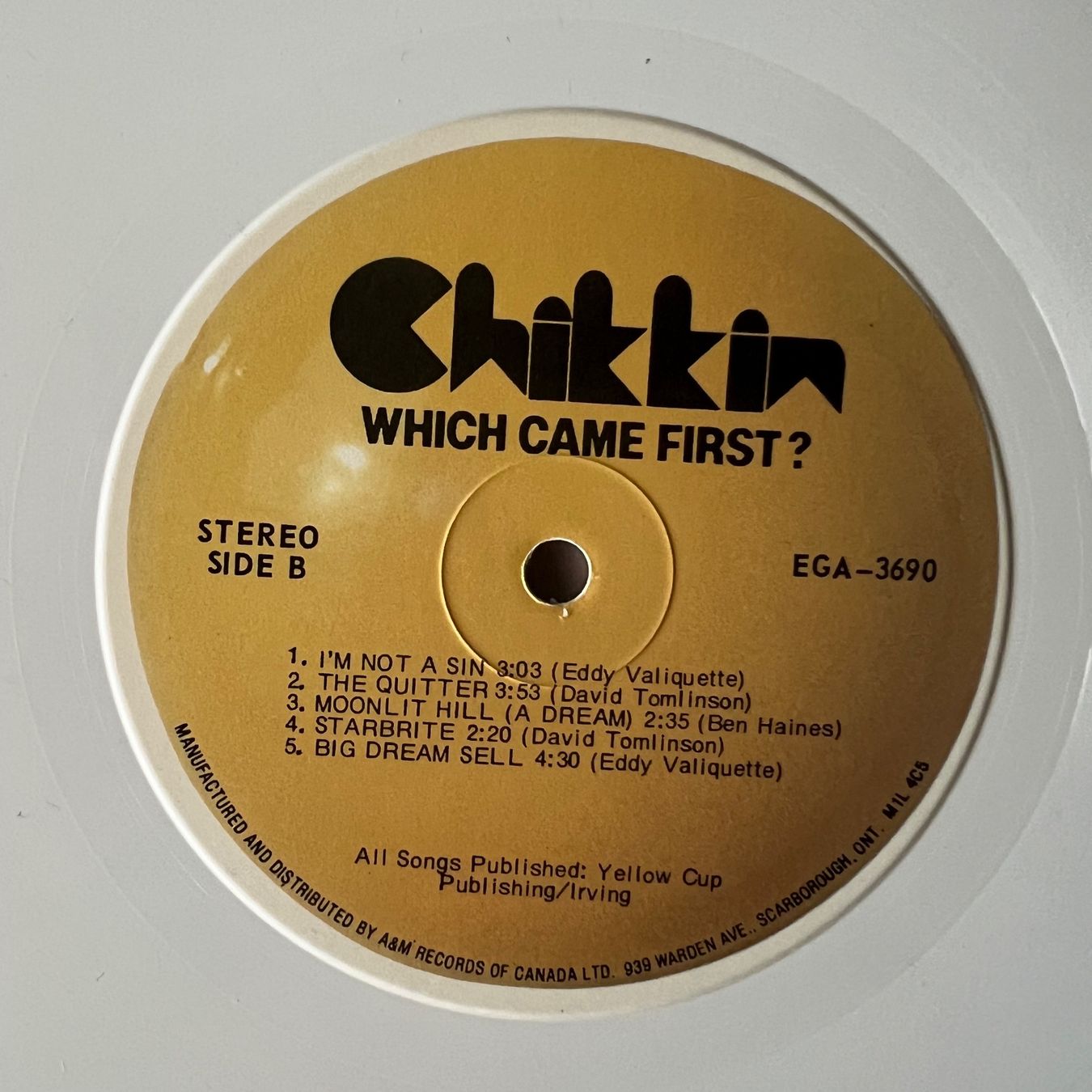 Dischi in vinile: Chikkin - Which Came First? / 1. Kanada-Press. 1978 - White – Usato da Gais venduto da soundcave57 4