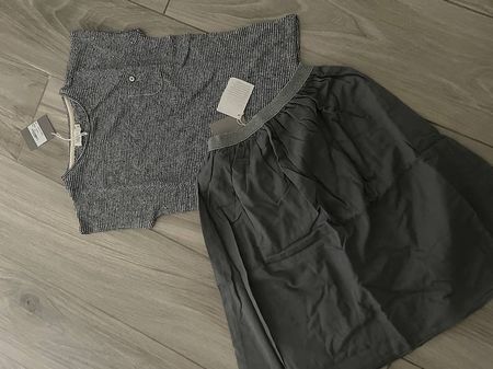 Sommer Set Gr. 10JahreTop gestreift & Rock - Neu mit Etikett