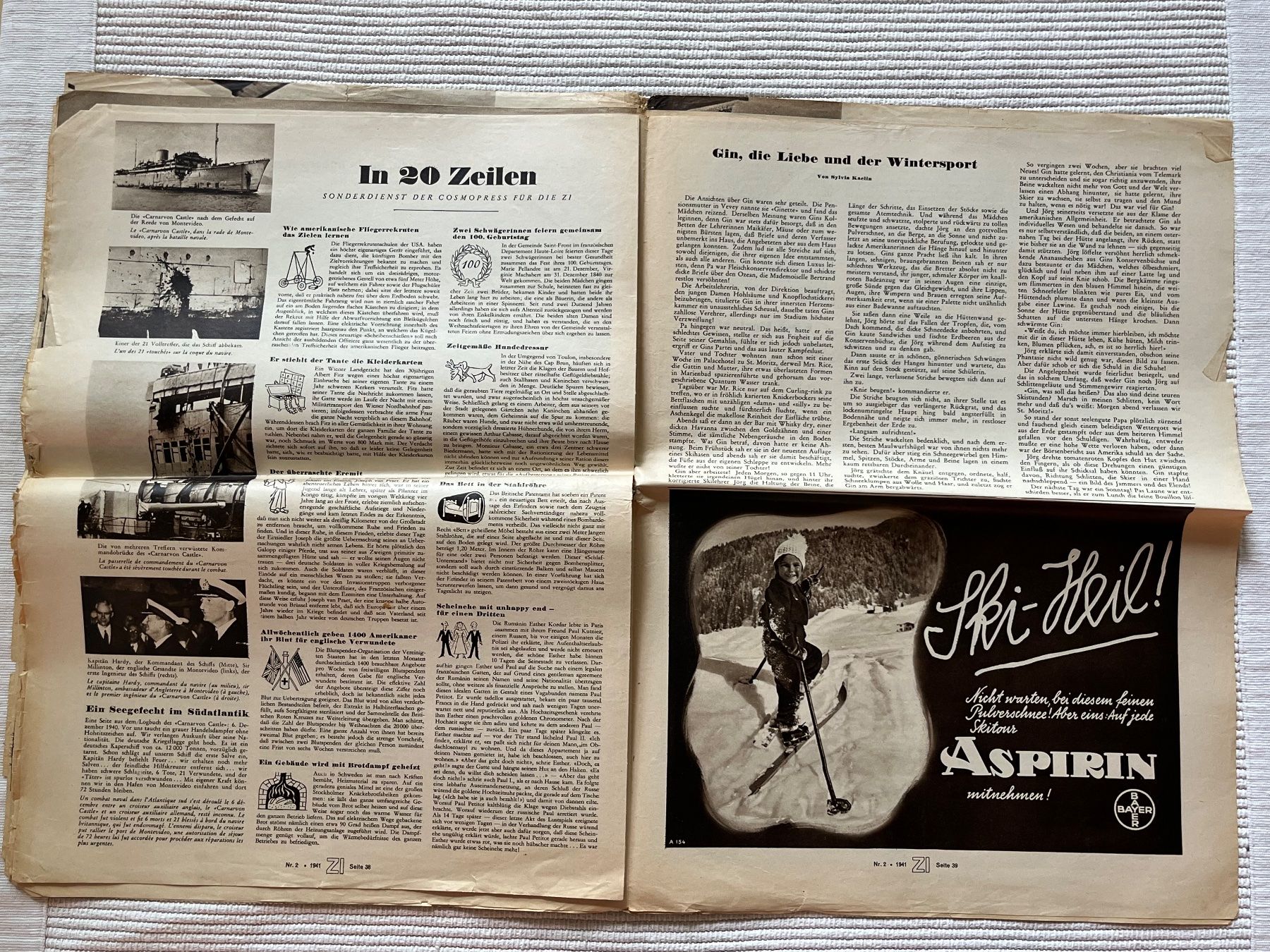Riviste & Magazine: Zürcher Illustrierte Nr.2; 10.1.1941 General Sir A Wavell – Usato da Zürich venduto da Gurkis 4