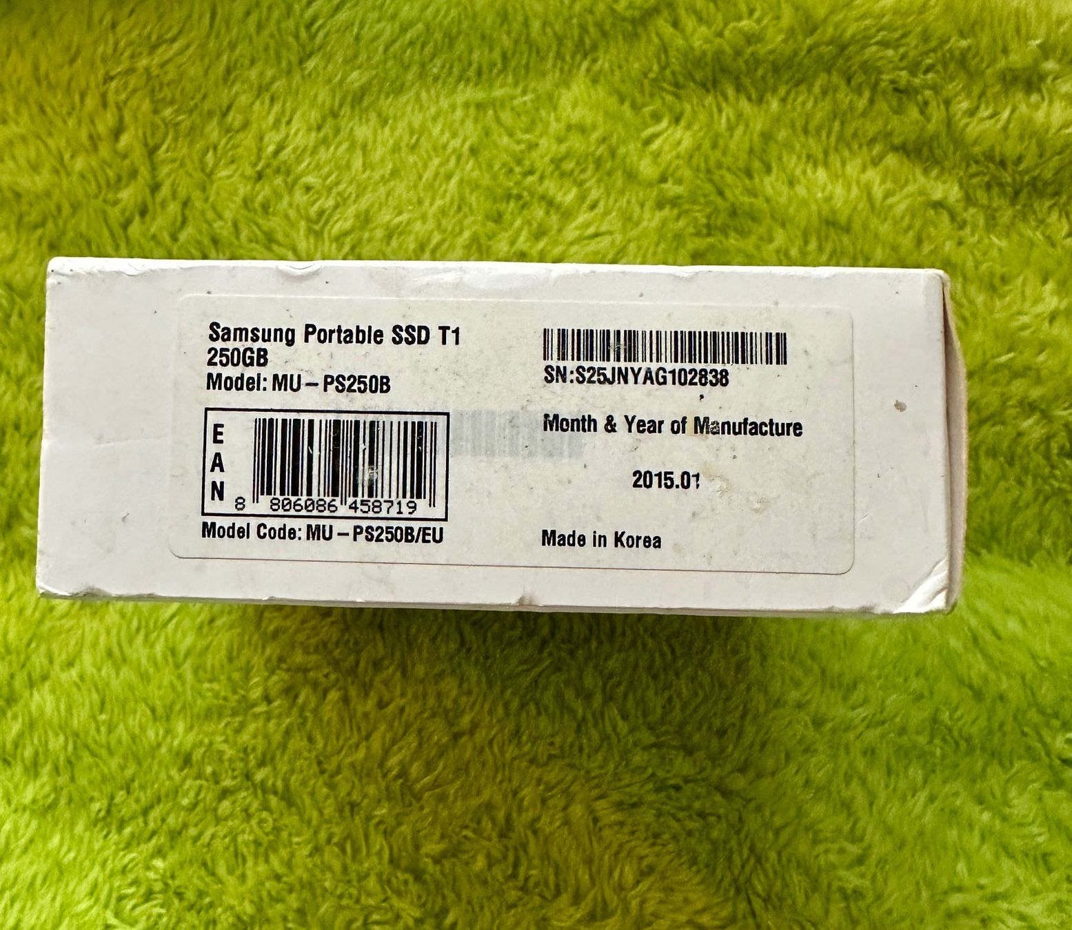 Samsung Dischi rigidi: Samsung Portable SSD T1 / 250 GB – Nuovo e nell'imballaggio originale da Spreitenbach venduto da Jessy8 3