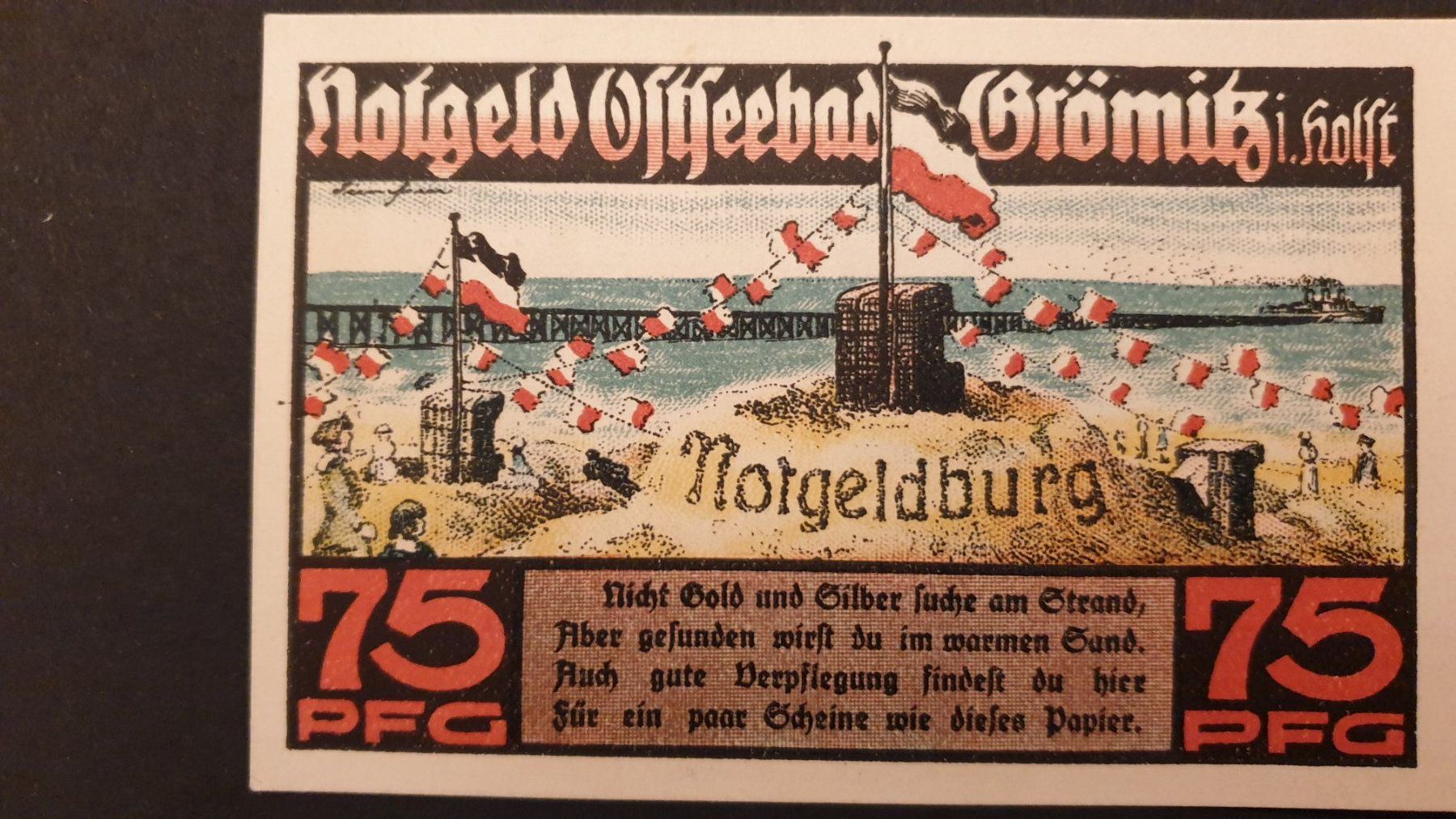 Banconote: Notgeld Grömitz (Ostseebad). 1921. – Usato da Goldach venduto da armando_r