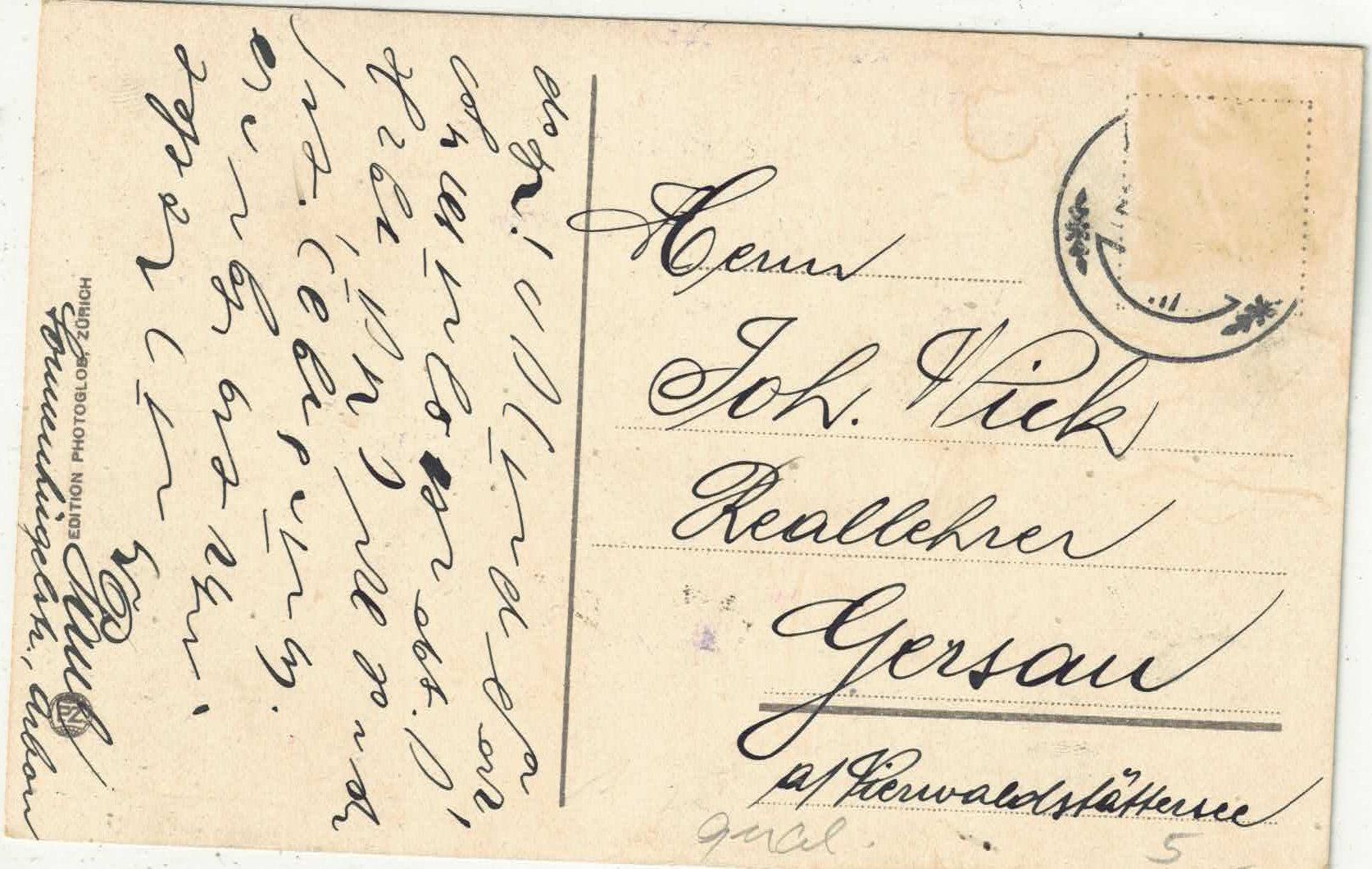 Ansichtskarten: Arbon - Ansicht vom See aus - Litho – Gebraucht aus Ettingen von Kartenplanet 1