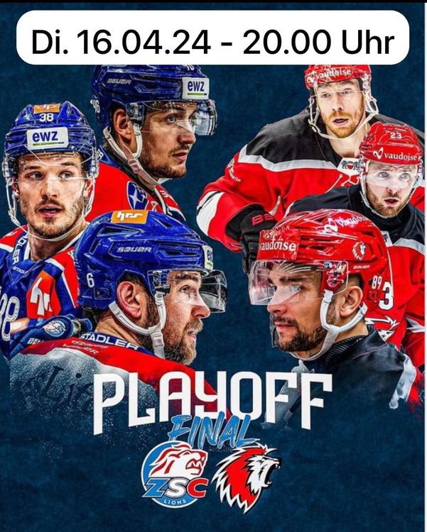 ZSC Vs Lausanne HC - 2 Stehplatz Heim Ticket - Di, 16.04.24 | Kaufen ...