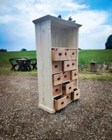 SCH329 Vintage Schubladenschrank Apothekerschrank