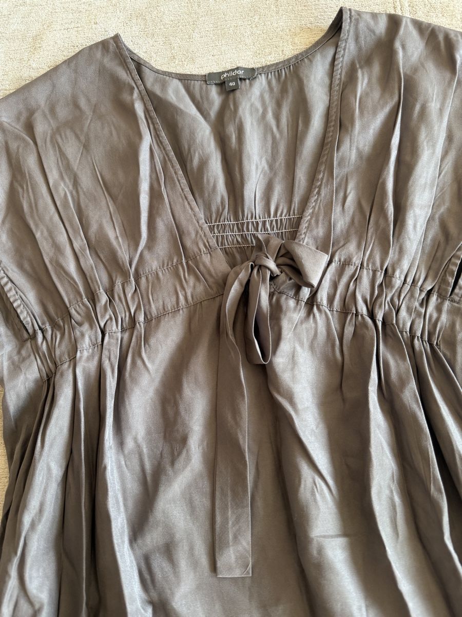 Vestiti: Robe grise Phildar, taille 40, élégante – Usato da Lausanne venduto da Stephaniesdressing 4