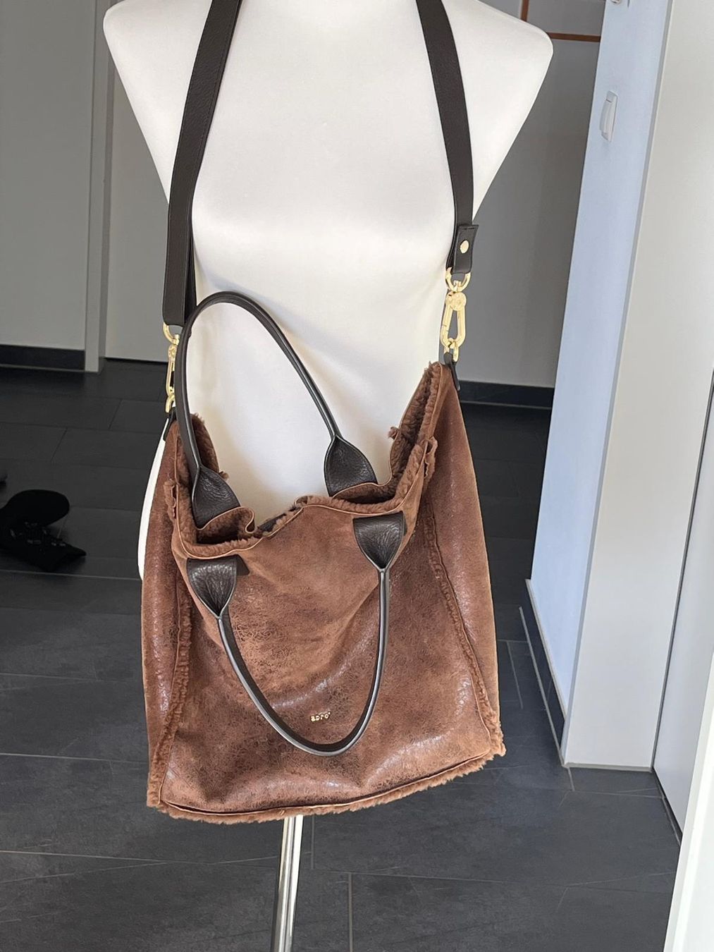 Taschen für Damen: abro shopper cognacfarben leder – Gebraucht aus Romanshorn von Sophielang