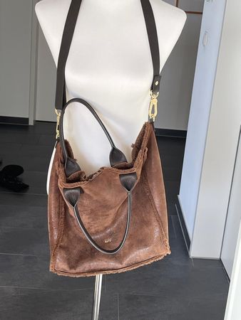 abro shopper cognacfarben leder