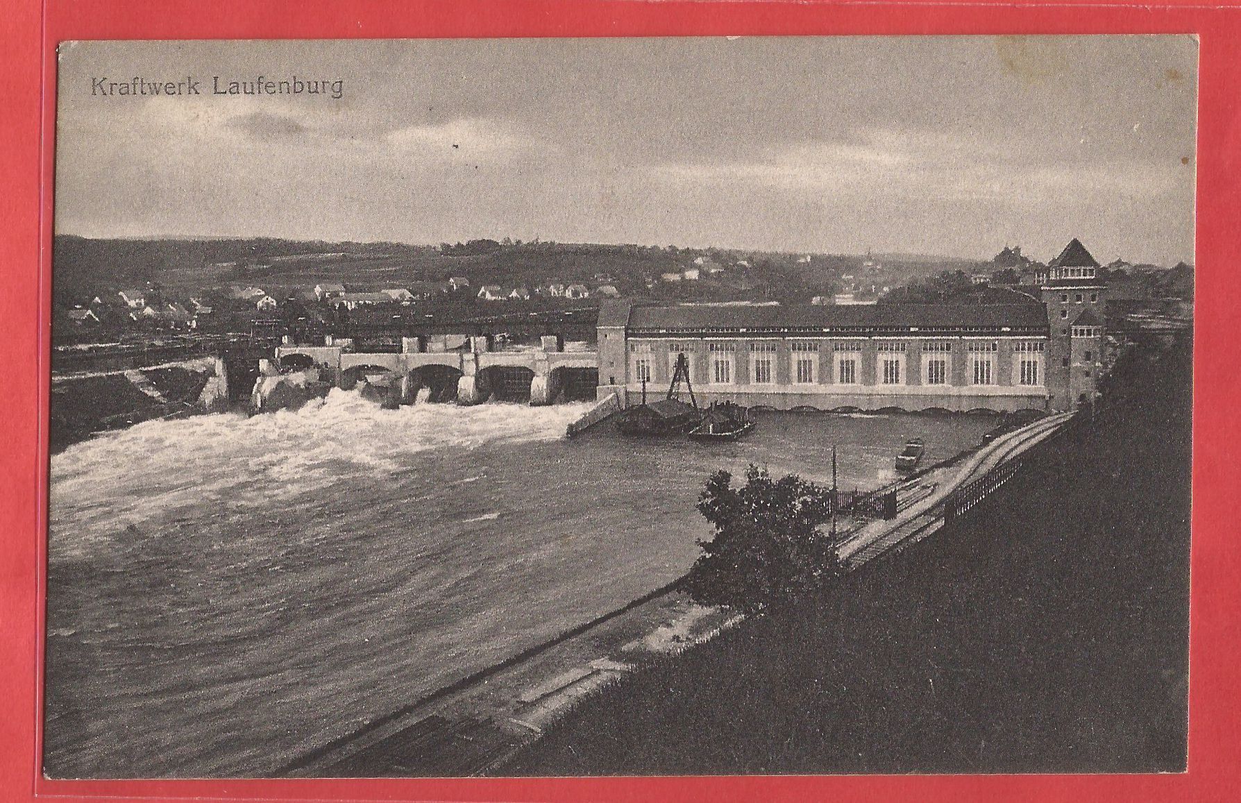 Cartoline postali: Laufenburg Kraftwerk - 1915 – Usato da Fislisbach venduto da Porano