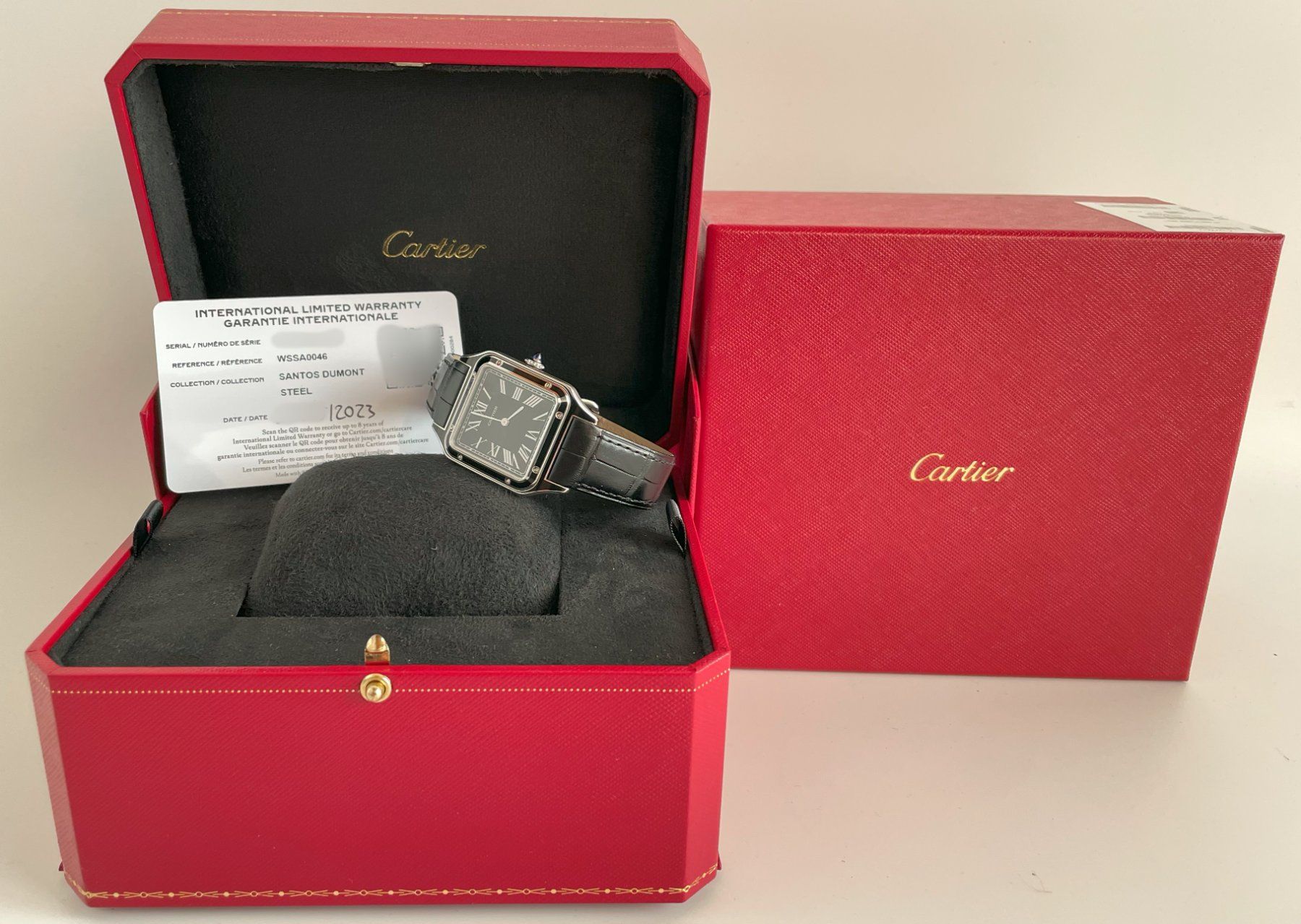 Cartier Orologi: Cartier Santos Dumont Black Laquer, full Set – Nuovo (secondo la descrizione) da Gasel venduto da Alter_Ego 6