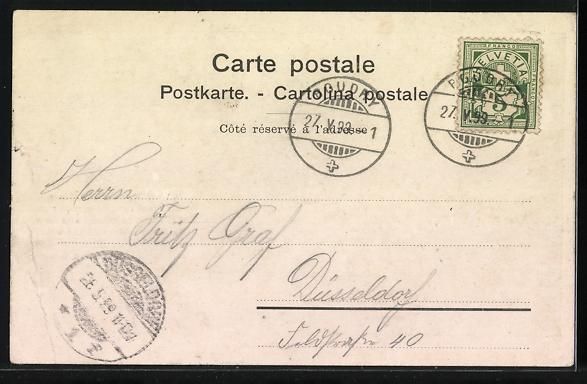 Cartes postales: Boudry, Blick auf die Kirche, Passeparto – D'occasion à Berlin par bartko-reher 1