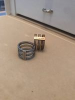 2 Michael Kors Ringe, Silber/Roségold, Grösse 54