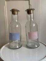 2 Glas Karaffen mit Korken