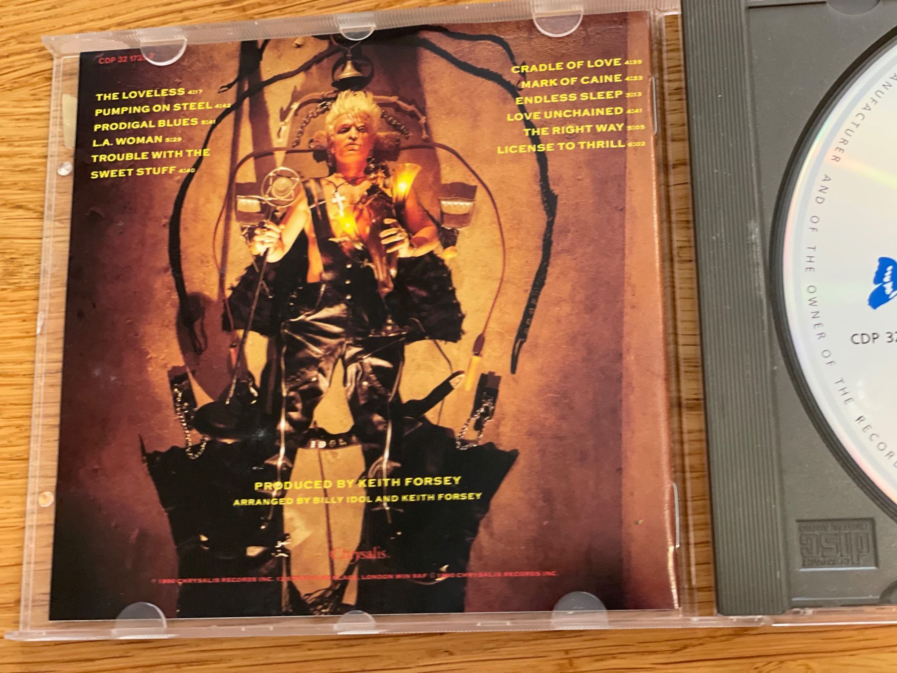 CD: Billy Idol-Charmed Life – Usato da Muri b. Bern venduto da AdidasCollector 3