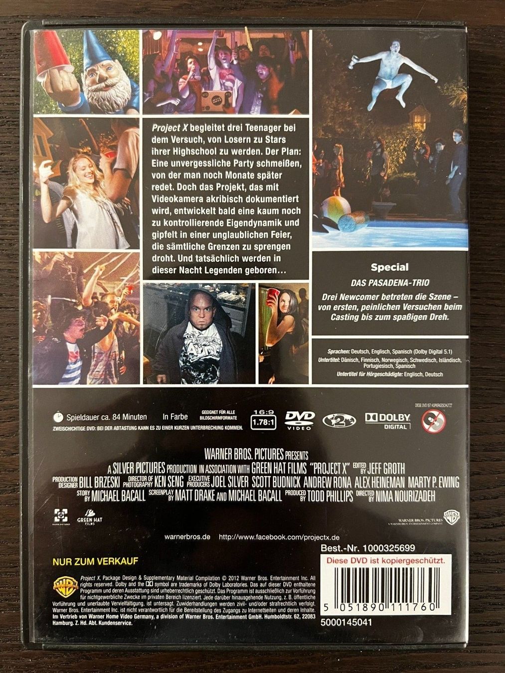 Tutti i DVDs: Project X – Usato da Zürich venduto da FilmFreunde 1