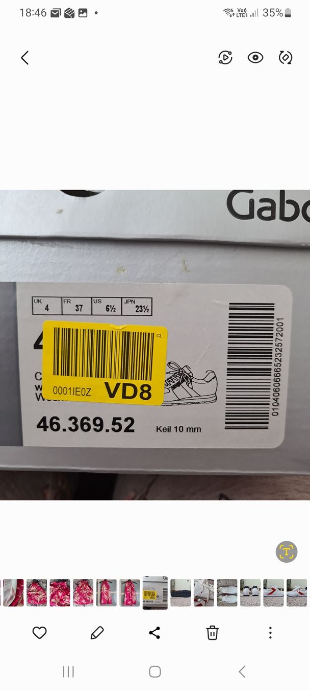 Gabor Scarpe da donna: Baskets GABOR neuves - Taille 37 – Nuovo e nell'imballaggio originale da Renens VD venduto da del_t2kx 7