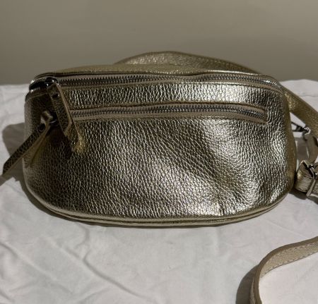 Gürteltasche  Leder gold
