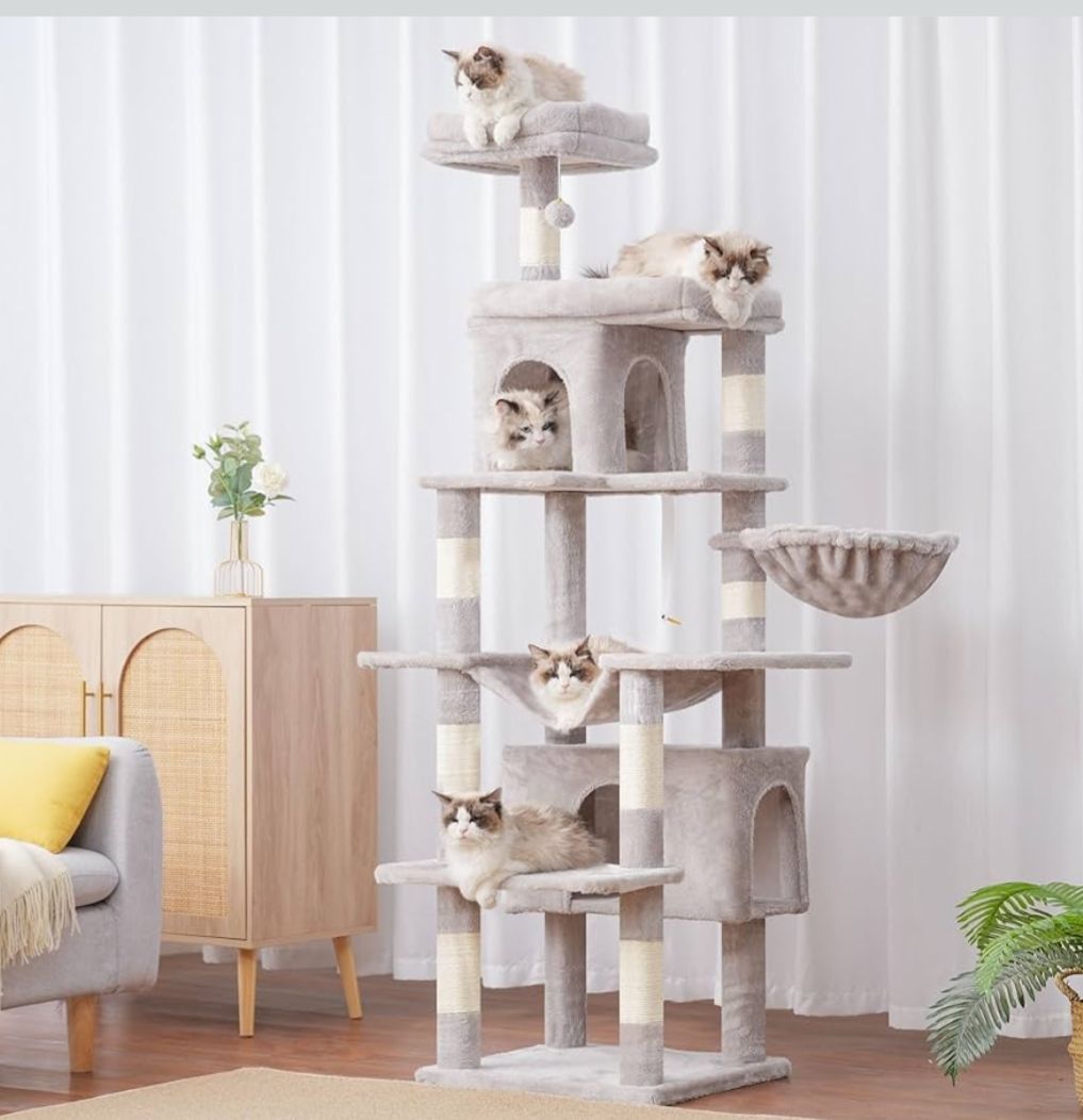 Tiragraffi: Katzenbaum 178 cm hellgrau,  rauchgrau oder beige – Nuovo e nell'imballaggio originale da Winterthur venduto da SwissPrime 1