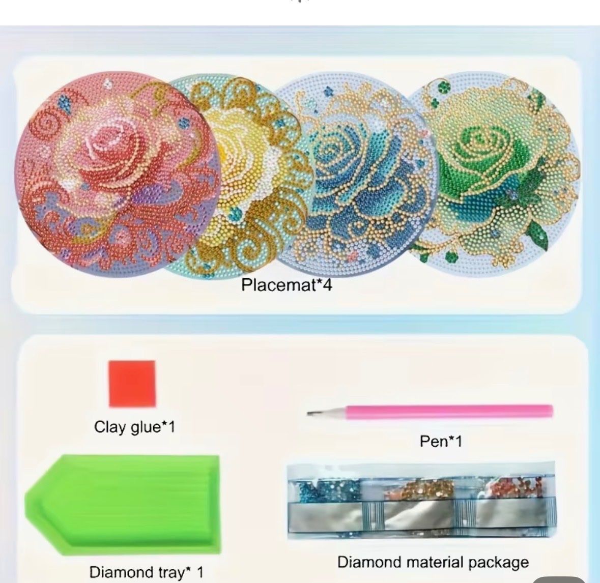 Kit bricolage: Untersetzer Diamond Paiting – Nuovo (secondo la descrizione) da Amriswil venduto da SCHLOSSGEISTLI