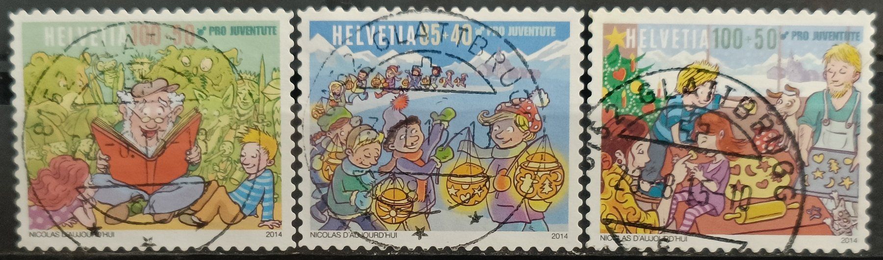 Tutti i francobolli: 2014 PJ Familienrituale Top Stempel – Usato da Dübendorf venduto da goeggi79
