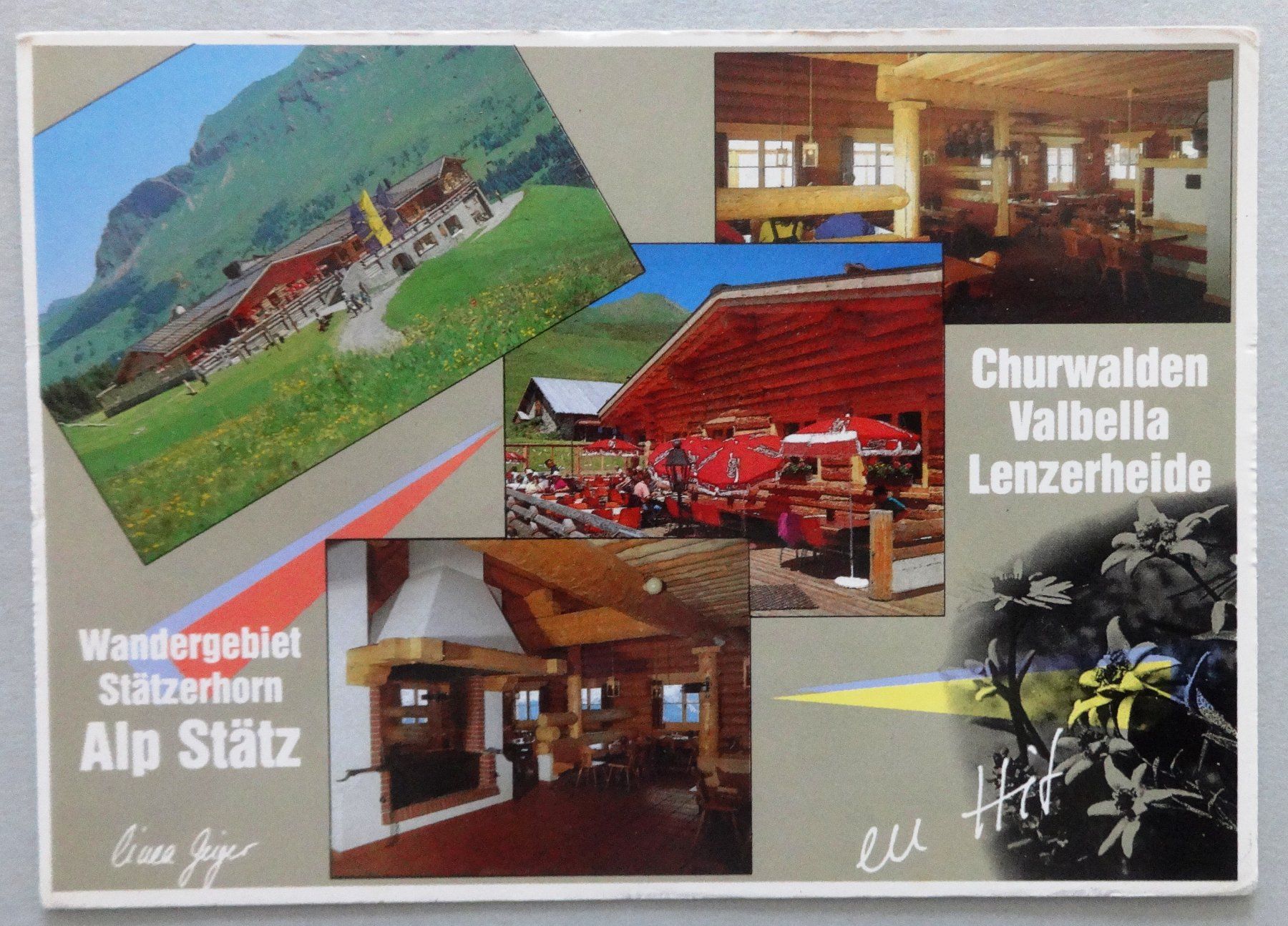 Cartoline postali: Bergrestaurant "Alp Stätz 1825 m ü.M. – Usato da Fétigny venduto da Billy2miny