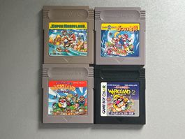 Super Mario Land 1, 2, 3 & Wario Land 2 - GB GameBoy Games