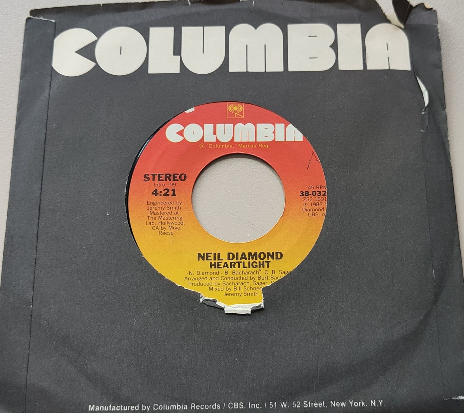 Schallplatten: Vinyl-Single Neil Diamond - Heartlight – Gebraucht aus Langenthal von Modo39