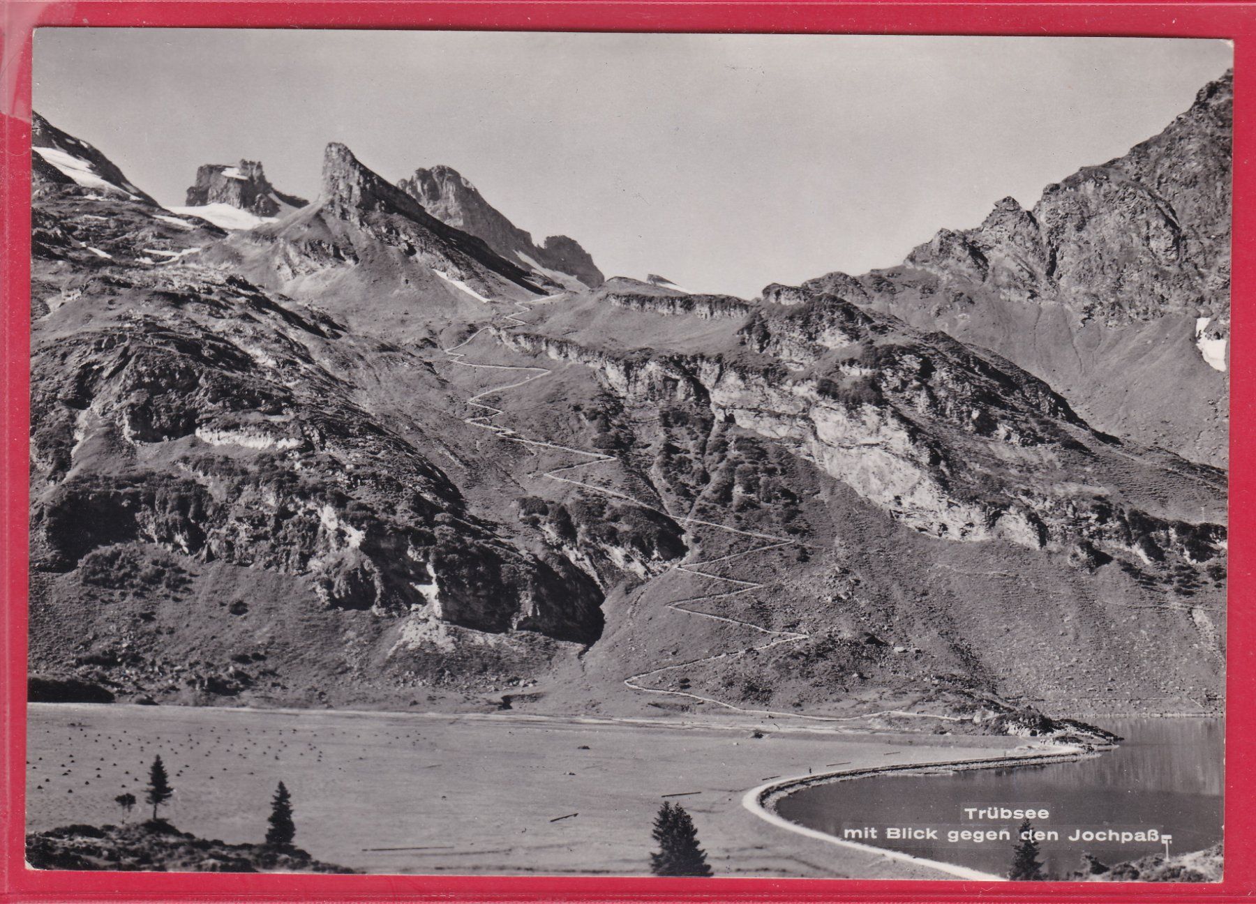 Cartoline postali: TRÜBSEE MIT BLICK GEGEN DEN JOCHPASS – Usato da Oberrieden venduto da Gebirgsstelze