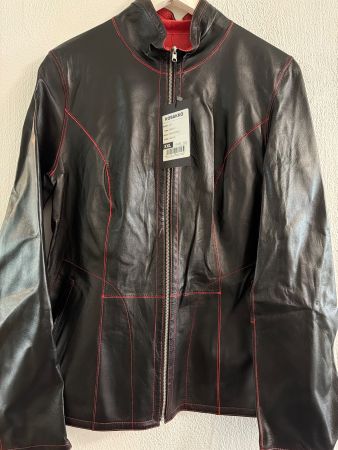 Schwarze Lederjacke Kobakko, Gr. XXL, neuwertig!