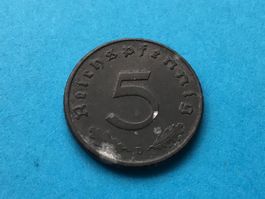 Drittes Reich 5 Reichspfennig 1947 D (ALLIIERTE BESETZUNG