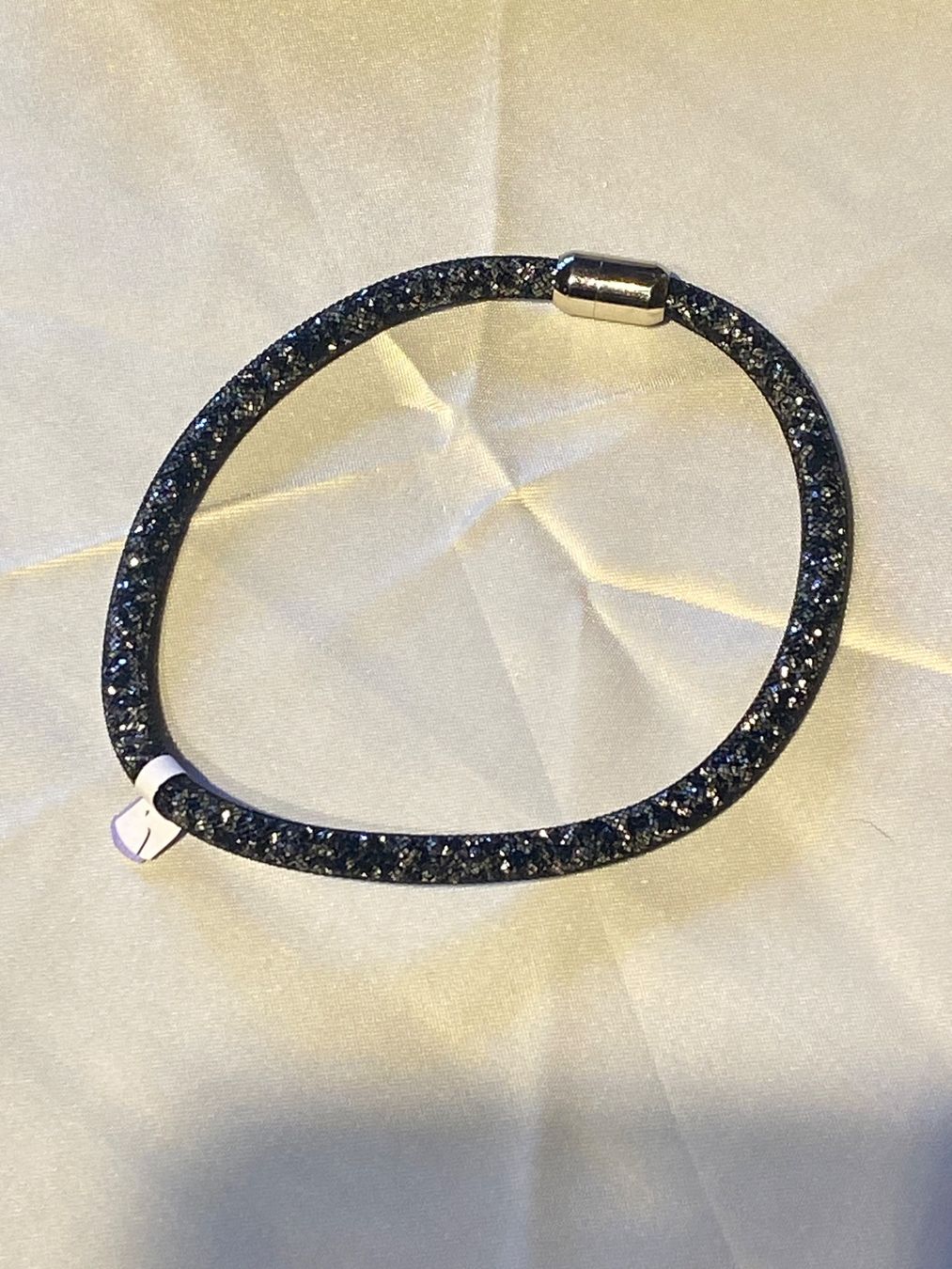 Catenine: HALSKETTE -BLACK-SILBER GLITZER – Usato da Meienried venduto da ManuelaBoutique 1